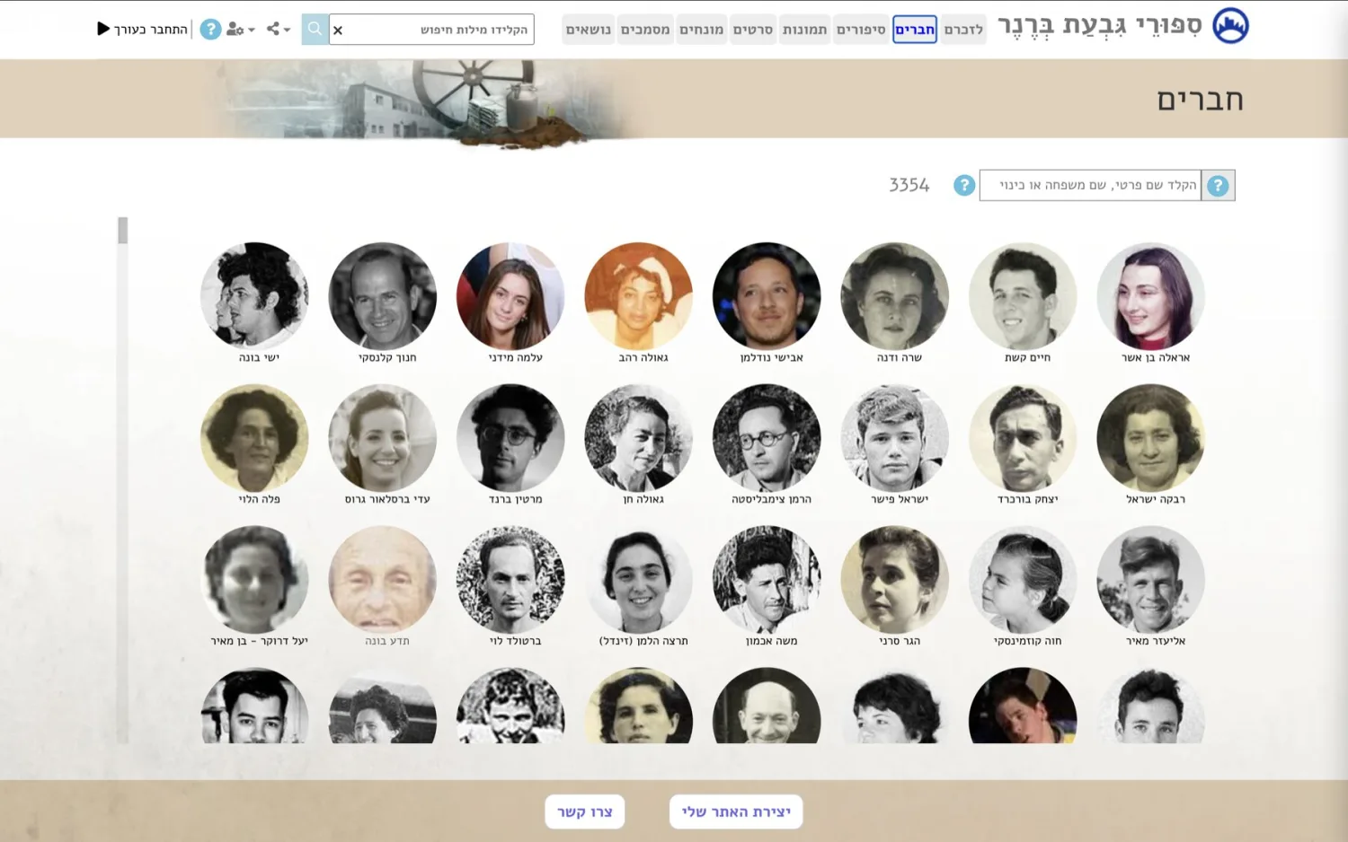 מאגר החברים — כל פני הקהילה במבט אחד