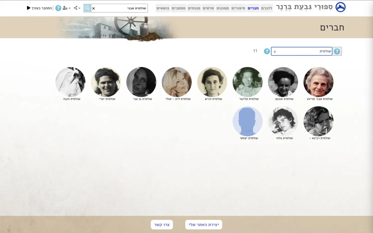 דפדוף נוח בין הפרופילים של חברי הקהילה